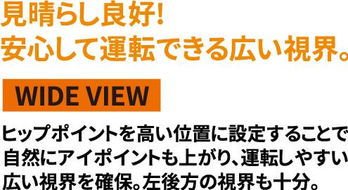 見晴らし良好！