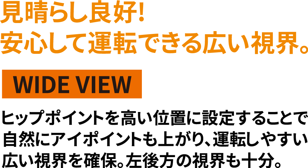 見晴らし良好！